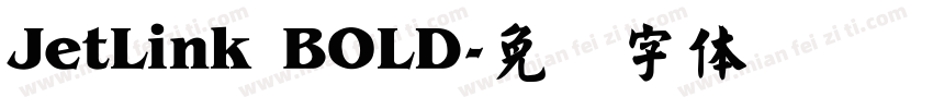 JetLink BOLD字体转换